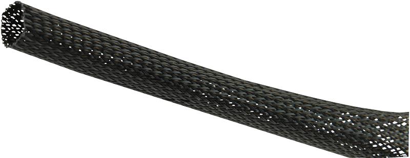 PRO POWER PET30 25M BLACK EXPANDABLE BRAIDED SLEEVING BLK 25M
