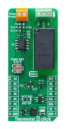 MIKROELEKTRONIKA MIKROE-6313 Add-On Board, Thermostat 6 Click, MCP6022, AZ9403-1C-5DE, Analogue, I2C, 3.3V/5V in