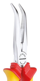 GEDORE 1552147 Pliers, Telephone, VDE, Insulating Sleeves, Angled Pattern, Steel, 200 mm Length