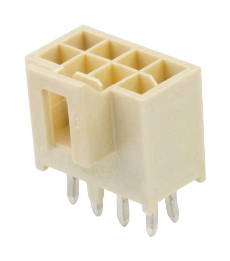 MOLEX 105310-2108 Pin Header, Natural, Power, Wire-to-Board, 2.5 mm, 2 Rows, 8 Contacts, Through Hole Straight