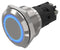 EAO 82-6552.1123 Vandal Resistant Switch, 82 Series, 22 mm, SPDT, Momentary, Round Flat Flush, Natural