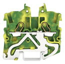 Wago 2050-1207 2050-1207 DIN Rail Mount Terminal Block Miniature GND 2 Ways 24 AWG 16 1 mm&Acirc;&sup2; Clamp New