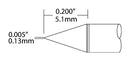 METCAL UFC-7CN5101S Soldering Iron Tip, Conical, 0.13 mm Width, UFC Series
