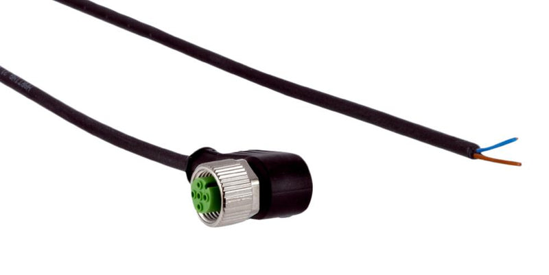 SICK DOL-1202-W05MC Sensor Cable, 90&deg; M12 Receptacle, Free End, 5 Positions, 5 m, 16.4 ft