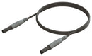 CAL TEST ELECTRONICS CT3751-200-0 Banana Test Lead, Banana Plug Shrouded, Banana Plug Shrouded, 6.6 ft, 2 m, Black, 10 A