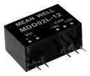 MEAN WELL MDD02N-15N Isolated Through Hole DC/DC Converter, ITE, Industrial & Medical, SIP, 2 W, 2 Output, 15 V