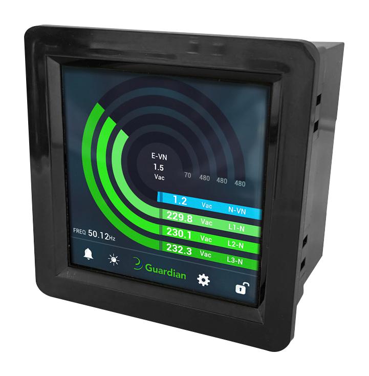 TRUMETER GUARDIAN APM-VT-PWR-HV-D345 Guardian Panel Meter, AC Voltage/Power, 100VAC to 277VAC / 100VAC to 480VAC, 10W