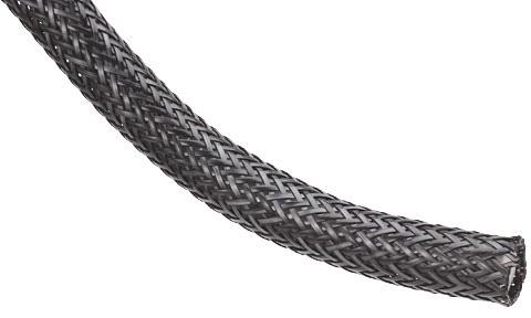 PANDUIT SE38PFR-TR0 SLEEVING, EXPANDABLE, 9.5MM, BLACK/WHITE TRACER, 200FT