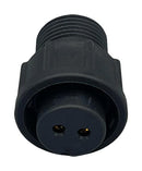NORCOMP 868-02A-203R001. CIRCULAR CONNECTOR, RCPT, 2POS, SOLDER
