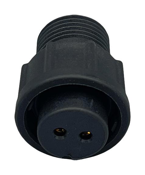 NORCOMP 868-02A-203R001. CIRCULAR CONNECTOR, RCPT, 2POS, SOLDER