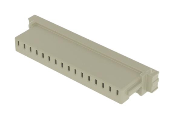 SAMTEC ISS1-16 Connector Housing, White Nylon, 1Row, MicroMate ISS1 Series, Receptacle, 16 Ways, 2.54 mm