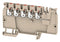 WEIDMULLER 1988290000 DIN Rail Mount Terminal Block, 5 Ways, 28 AWG, 12 AWG, 2.5 mm&sup2;, Push In, 24 A