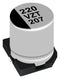 PANASONIC EEHZT1E331UP Hybrid Aluminium Electrolytic Capacitor, 330 &micro;F, &plusmn; 20%, 25 V, Radial Can - SMD, 0.022 ohm