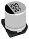 PANASONIC EEHZT1V221UP Hybrid Aluminium Electrolytic Capacitor, 220 &micro;F, &plusmn; 20%, 35 V, Radial Can - SMD, 0.022 ohm