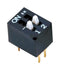 NIDEC COMPONENTS CES-0202MC DIP / SIP Switch, 2 Circuits, Raised Slide, Through Hole, DPST-NO, 6 V, 100 mA