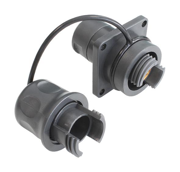 BULGIN LIMITED PXEB5420MM Fiber Optic Connector, 4CH, OM1/OM3, Receptacle, Multimode, 50&micro;m / 125&micro;m, 62.5&micro;m / 125&micro;m