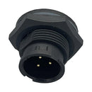 NORCOMP 869-03B-103R001. CIRCULAR CONNECTOR, PLUG, 3POS, SOLDER