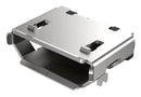 GCT USB3080-30-00-A USB Connector, Micro USB Type B, USB 2.0, Receptacle, 5 Ways, Surface Mount, Through Hole Mount