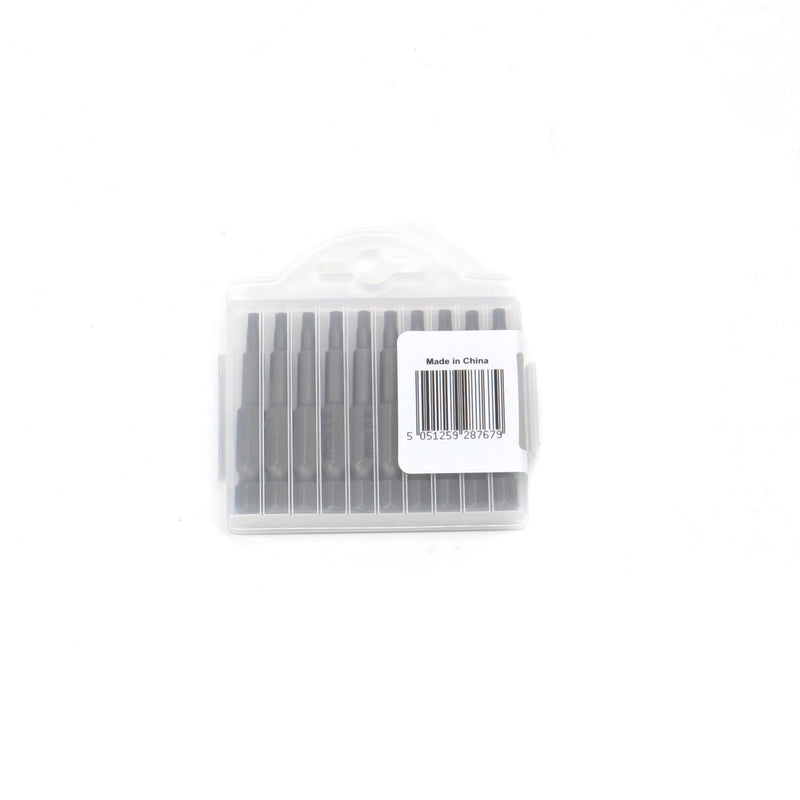 MULTICOMP PRO MP012265 Hex Bit, 10 Pieces of Hex Driver Bits, H3, 50mm, S2