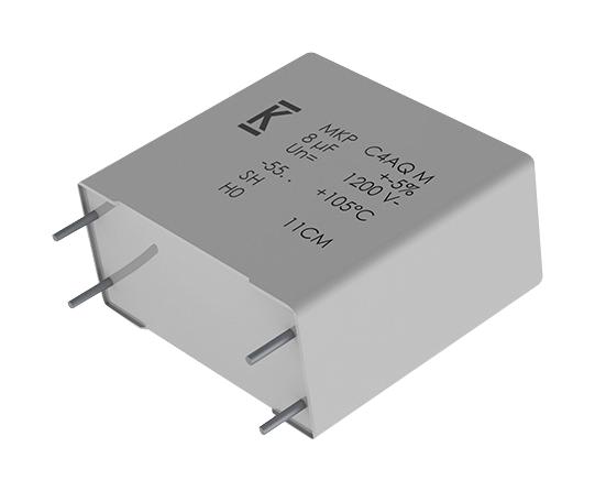 KEMET C4AQPBU4500M12J Power Film Capacitor, Metallized PP, Radial Box - 2 Pin, 5 &micro;F, &plusmn; 5%, DC Link, Through Hole