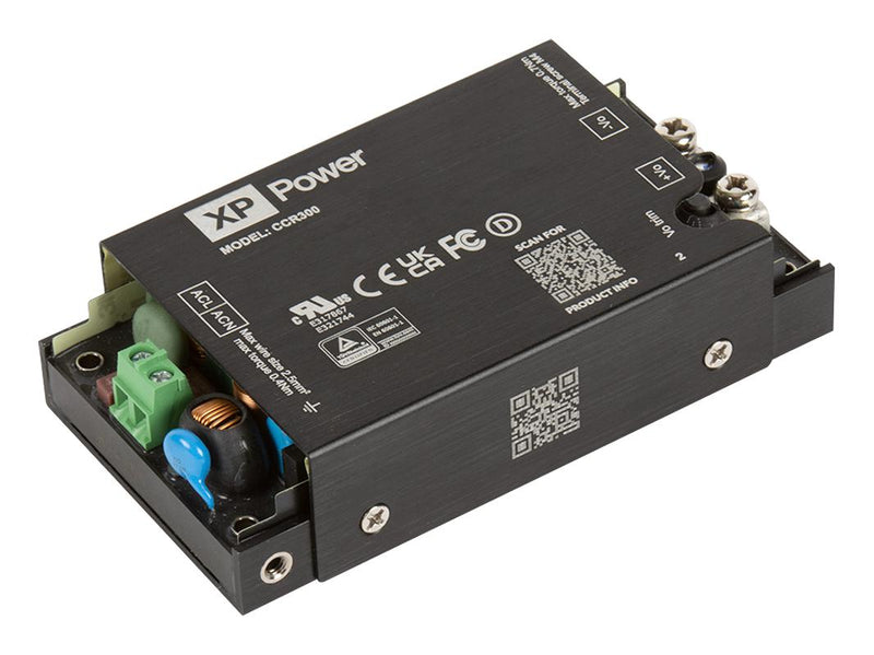 XP POWER CCR300PS28 AC/DC Enclosed Power Supply (PSU), ITE, Industrial & Medical, 1 Outputs, 160 W, 28 V, 5.71 A