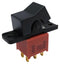 MULTICOMP PRO MP-R2-4B-A-5-11 Rocker Switch, Miniature, IP67, On-On, DPDT, Non Illuminated, Panel Mount, Black