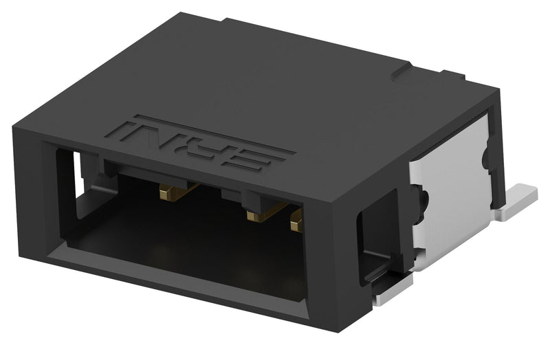 ERNI - TE CONNECTIVITY 515898-E Pin Header, Wire-to-Board, 1.27 mm, 1 Rows, 4 Contacts, Surface Mount Right Angle