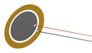PUI AUDIO AB2746B-LW100-R Piezo Element, Bender, 4.6 kHz, 0.016 &micro;F, 27 mm Diameter, 0.53 mm Height, 250 ohm