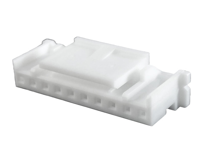 MULTICOMP PRO MP013306 Connector Housing, White, MP W2B LOCK 2MM, Receptacle, 10 Ways, 2 mm