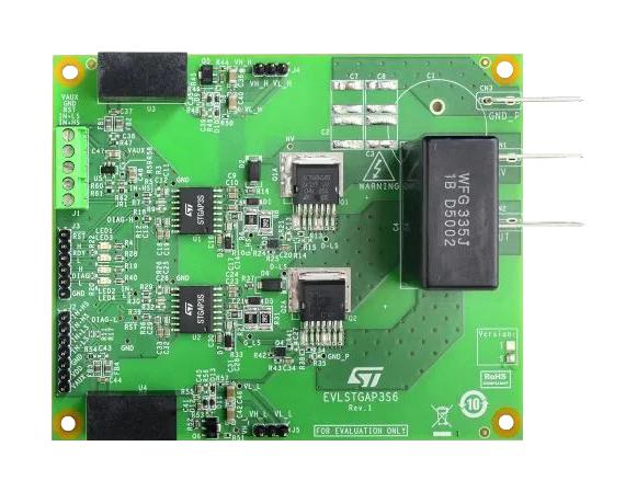 STMICROELECTRONICS EVLSTGAP3S6S Evaluation Board, STGAP3S6S, Half-Bridge, Isolated Gate Driver, SiC MOSFET, Power Management