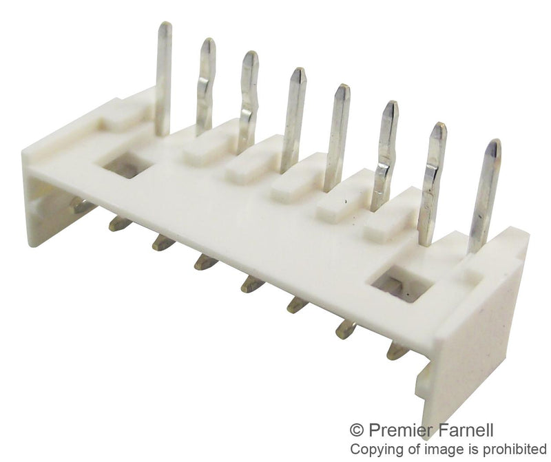 MOLEX 53254-0870.. Pin Header, Signal, 2 mm, 1 Rows, 8 Contacts, Through Hole Right Angle, Micro-Latch 53254