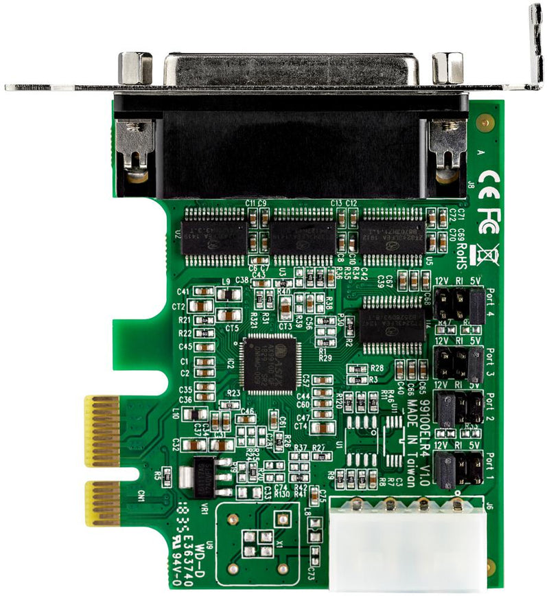 Startech PEX4S953LP PEX4S953LP Serial Interface PCI Express RS232 4 Port Low Profile Expansion Card