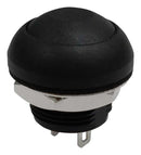 MULTICOMP PRO MP-PB11-1CSK-10 Vandal Resistant Switch, 0.535 ", SPST-NO-DM, Off-(On), Round Domed, Black