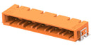 AMP - TE CONNECTIVITY 524233-E Connector, Orange, ERNI VolTron 1000 Series, 5 Contacts, 6.2 mm, Header, Surface Mount Right Angle