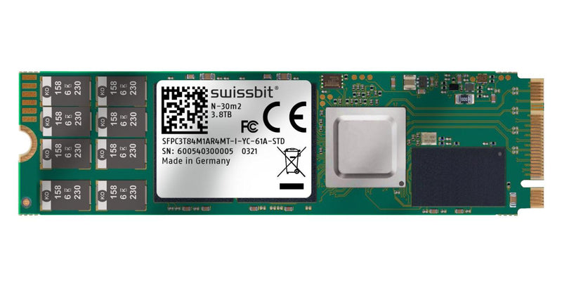 Swissbit SFPC060GM1EC2TO-I-5E-A26-STD SFPC060GM1EC2TO-I-5E-A26-STD SSD Internal M.2 2230 Pcie 60 GB 3D TLC Nand AES 256-bit New