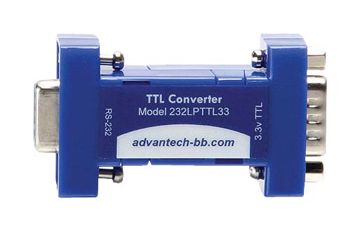 Advantech BB-232LPTTL33 BB-232LPTTL33 Converter Port Powered RS-232 to TTL/CMOS 3.3 VDC 115.2 Kbps 0 &deg;C 70