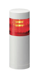 PATLITE LR5-102WENW-R Signal Tower, Ethernet, Continuous, Flashing, 1 Tier, Red, Direct Mount, 24 VDC, IP65