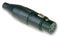 AMPHENOL AUDIO AC5FB XLR Connector, 5 Contacts, Socket, Panel Mount, Silver Plated Contacts, Metal Body