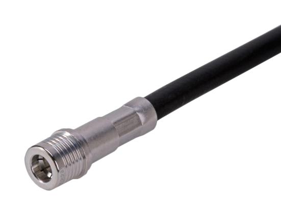 HUBER+SUHNER 11"QMA-50-4-2/133"NE RF / Coaxial Connector, QMA Coaxial, Straight Plug, Crimp, 50 ohm