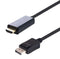 L-COM VHA00014-05M Audio / Video Cable Assembly, HDMI Plug, DisplayPort Plug, 1.6 ft, 500 mm, Black, VHA00014 Series