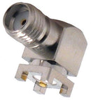 AMPHENOL RF 132225 RF/COAXIAL, SMA JACK, R/A, 50 OHM, THOUGH HOLE