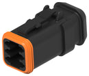 DEUTSCH - TE CONNECTIVITY DT06-6S-EP11 Automotive Connector Housing, Black, DT Series, Plug, 6 Ways, AMP DT Series Size 16 Socket Contacts