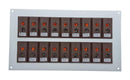 LABFACILITY IS-T-FF + FSP-20 Thermocouple Connector, 111 x 221mm Panel, Standard, T, Socket, 20Way, Brown, IEC, Fascia Mount