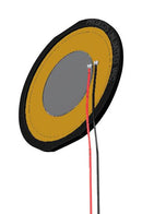 PUI AUDIO APS4812B-LW100-R Speaker, 3.5 ohm, 12kHz, Round, SMD, 48mm Dia, 3.35mm Depth