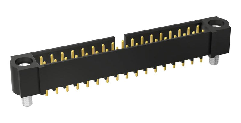 HARWIN M80-5093442 Pin Header, Wire-to-Board, 2 mm, 2 Rows, 34 Contacts, Through Hole Straight