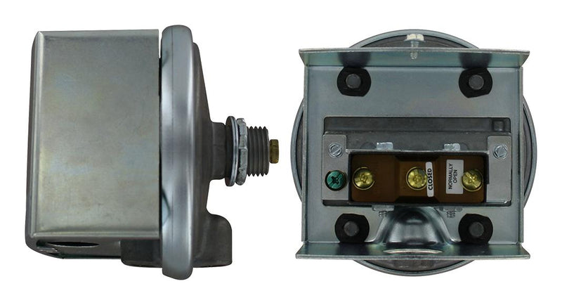 DWYER 1823-20 Pressure Switch, 15A/480VAC, 1/8" FNPT, 3 Inch-H2O, 22 Inch-H2O, SPDT, Panel Mount, Screw