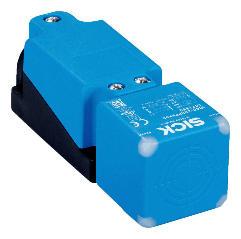 SICK IQ40-20BPOKK0S Inductive Proximity Sensor, PNP/SPST-NC, 20 mm, 10 V to 30 V, IQG Series