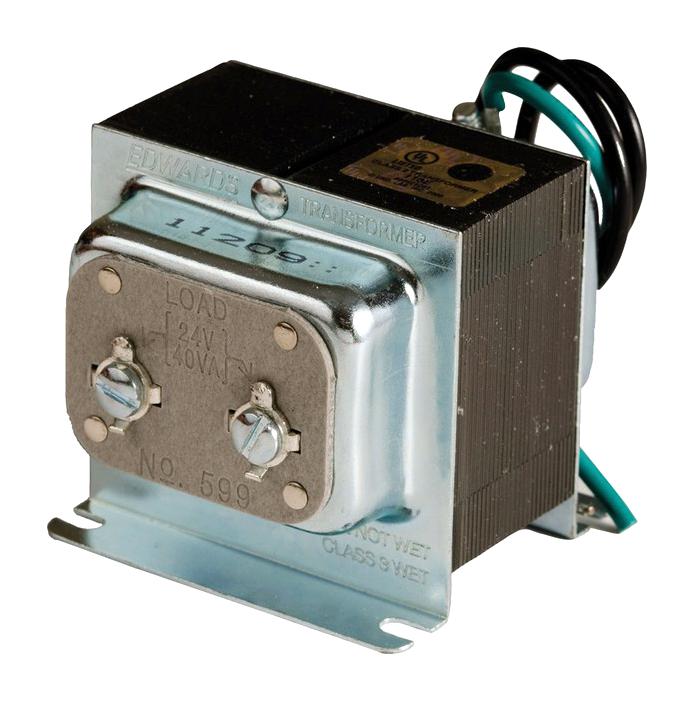 EDWARDS SIGNALING PRODUCTS 599 CHASSIS MOUNT TRANSFORMER, CLASS 2, 40VA