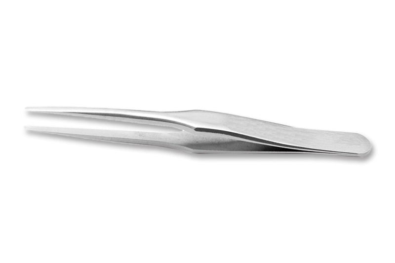 IDEAL-TEK M2A   SA  1 Tweezer, Mini, Flat Round, 70 mm, Stainless Steel Body, Stainless Steel Tip 7640144711535