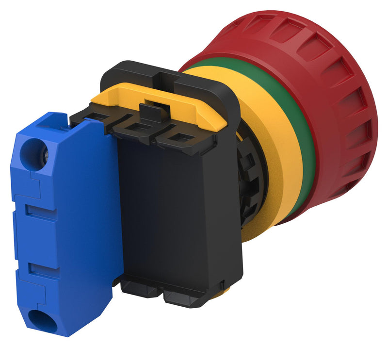 ALCOSWITCH - TE CONNECTIVITY PBES22N10R Emergency Stop Switch, 22mm, SPST-NO, Maintained, Screw, 10 A, 24 V